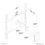 NEOMOUNTS BY NEWSTAR NEOMOUNTS FPMA-W960 Wall Mount 25,4-119,38cm 10-47Zoll Tilt 25 kg 3 Pivot Black