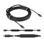 Club 3D USB 3.2 Gen2 Type C to C Active Bi-directional Cable 8K60Hz M/M 5m/16.4ft - 5 m - USB C - USB C - USB 3.2 Gen 2 (3.1 Gen 2) - 10000 Mbit/s - Black
