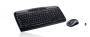 Logitech Wireless Combo MK330 - Full-size (100%) - Wireless - USB - QWERTY - Black - Mouse included
