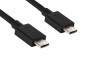 Club 3D USB Type-C Cable M/M 0.8Meter Active PD ~100Watt 4K60Hz - 0.8 m - USB C - USB C - USB 3.2 Gen 2 (3.1 Gen 2) - Male/Male - Black