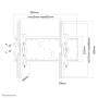 Neomounts WAH 37"-85"  1TFT 1Gelenk  sil. Max.100 (PLASMA-W200)