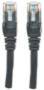 Intellinet Network Patch Cable - Cat6 - 0.5m - Black - CCA - U/UTP - PVC - RJ45 - Gold Plated Contacts - Snagless - Booted - Polybag - 0.5 m - Cat6 - U/UTP (UTP) - RJ-45 - RJ-45 - Black