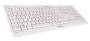 Cherry KC 1000 - Keyboard - Laser - 4 keys QWERTZ - Gray, White