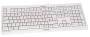 Cherry KC 1000 - Keyboard - Laser - 4 keys QWERTZ - Gray, White