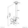 Neomounts by Newstar monitor ceiling mount - 12 kg - 25.4 cm (10") - 76.2 cm (30") - 75 x 75 mm - 200 x 100 mm - 0 - 180°