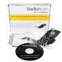 StarTech.com 4-Port PCI Express USB 3.0 Card - PCIe - USB 3.2 Gen 1 (3.1 Gen 1) - Full-height / Low-profile - PCI 2.0 - Black - Stainless steel - 3 m