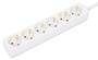 IC Intracom Steckdosenleiste 6fach 2m Kabel weiß Schutzkontakt - Power Strip