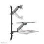 NEOMOUNTS wall mounted sit-stand workstation Screen Keyboard & Mouse (WL90-325BL1)