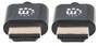 MANHATTAN HDMI-Kabel ultradünn mit Ethernet 3 m. schwarz (394376)