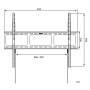 Techly Wandhalterung LCD TV LED 42"-80" Slim fixed H600mm (ICA-PLB-860)