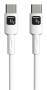 Techly Kabel USB 2.0 Typ C M/M weiß 1m (ICOC-MUSB20-C60W1)