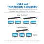 EATON TRIPPLITE USB-C Dock Triple Display 4K HDMI & DP VGA USB 3.2 Gen 1 USB-A/C Hub GbE 100W PD Cha