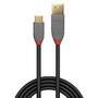 LINDY USB 3.1 Kabel Typ A/C 5A PD Anthra Line M/M 0.5m (36910)