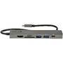 STARTECH.COM USB-C Multiport Adapter USB-C to 4K 60Hz HDMI 2.0 100W PD Pass-through SD GbE USB-C Min