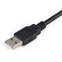 StarTech.com 1 Port FTDI USB to Serial RS232 Adapter Cable with COM Retention - DB-9 - USB 2.0 A - 0.2 m - Black