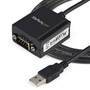 StarTech.com 1 Port FTDI USB to Serial RS232 Adapter Cable with COM Retention - DB-9 - USB 2.0 A - 0.2 m - Black