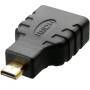 Techly IADAP-HDMI-MD - Micro HDMI D - HDMI - Black
