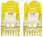Intellinet Network Patch Cable - Cat6A - 1m - Yellow - Copper - S/FTP - LSOH / LSZH - PVC - RJ45 - Gold Plated Contacts - Snagless - Booted - Polybag - 1 m - Cat6a - S/FTP (S-STP) - RJ-45 - RJ-45 - Yellow