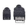 MANHATTAN USB Kabel A -> micro B St/St  1.80m sw (307178)
