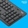 Logitech MK295 Silent Wireless Combo - Full-size (100%) - USB - QWERTY - Graphite - Mouse included