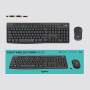 Logitech MK295 Silent Wireless Combo - Full-size (100%) - USB - QWERTY - Graphite - Mouse included