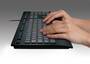 Logitech K280E Pro f/ Business - Full-size (100%) - Wired - USB - QWERTY - Black