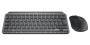 Logitech MX Keys Mini Combo for Business - RF Wireless + Bluetooth - QWERTZ - Graphite - Mouse included