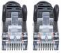 Intellinet Network Patch Cable - Cat7 Cable/Cat6A Plugs - 1.5m - Black - Copper - S/FTP - LSOH / LSZH - PVC - RJ45 - Gold Plated Contacts - Snagless - Booted - Polybag - 1.5 m - Cat7 - S/FTP (S-STP) - RJ-45 - RJ-45 - Black