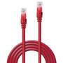 LINDY Patchkabel Cat6 U/UTP rot 1.00m (48032)