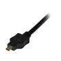 StarTech.com 2m Micro HDMI to DVI-D Cable - M/M - 2 m - Micro-HDMI - DVI-D - Gold - Black - Polyvinyl chloride (PVC)