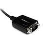 StarTech.com 1 ft USB to RS232 Serial DB9 Adapter Cable with COM Retention - USB 2.0 A - DB-9 - 0.3 m - Black