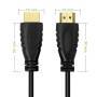 Techly ICOC-HDMI2-4-060 - 2 m - HDMI Type A (Standard) - HDMI Type A (Standard) - 4096 x 2160 pixels - 3D - Black