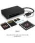 ICY BOX IB-CR401-C3 - CF - MicroSD (TransFlash) - MicroSDHC - MicroSDXC - SD - SDHC - SDXC - Black - Aluminium - Plastic - USB 3.2 Gen 1 (3.1 Gen 1) Type-C - USB - 49 mm