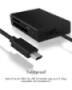 ICY BOX IB-CR401-C3 - CF - MicroSD (TransFlash) - MicroSDHC - MicroSDXC - SD - SDHC - SDXC - Black - Aluminium - Plastic - USB 3.2 Gen 1 (3.1 Gen 1) Type-C - USB - 49 mm