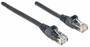 Intellinet Network Patch Cable - Cat6 - 2m - Black - CCA - U/UTP - PVC - RJ45 - Gold Plated Contacts - Snagless - Booted - Polybag - 2 m - Cat6 - U/UTP (UTP) - RJ-45 - RJ-45 - Black