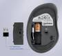 MANHATTAN Ergonomische Funkmaus USB-A/C 6 Tasten + Mausrad (190237)