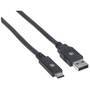 MANHATTAN USB 3.1 Gen1-Kabel C-Stecker/A-Stecker 2m schwarz (354974)