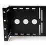 StarTech.com Universal VESA LCD Monitor Mounting Bracket for 19in Rack or Cabinet - Mounting bracket - Black - Steel - 4U - EIA RS310-D - CE - REACH - TAA