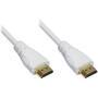 Techly HDMI High Speed Kabel mit Ethernet, M/M, 0.5m, weiß (ICOC-HDMI-4-005NWT)