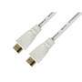 Techly HDMI High Speed Kabel mit Ethernet, M/M, 0.5m, weiß (ICOC-HDMI-4-005NWT)