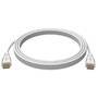 Techly HDMI High Speed Kabel mit Ethernet, M/M, 0.5m, weiß (ICOC-HDMI-4-005NWT)