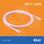 Club 3D Club3D Lifestyle USB-C Kabel  PD 240W,20Gbps  2m rosa  St/St retail (CAC-3002)