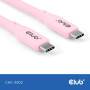 Club 3D Club3D Lifestyle USB-C Kabel  PD 240W,20Gbps  2m rosa  St/St retail (CAC-3002)