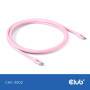Club 3D Club3D Lifestyle USB-C Kabel  PD 240W,20Gbps  2m rosa  St/St retail (CAC-3002)