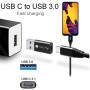 Techly Adapter USB-A M auf USB-C F, USB 3.0, schwarz