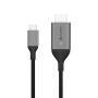 Alogic 1m Ultra USB-C (Male) to HDMI (Male) Cable - 4K @60Hz - 1 m - HDMI Type A (Standard) - USB Type-C - Male - Male - Straight