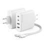 Alogic Rapid Power 100W 4-Port Fast GaN Charger +Cable 2m White Ladegeräte -Universal-