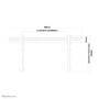 Neomounts by Newstar tv wall mount - 94 cm (37") - 190.5 cm (75") - 50 kg - 200 x 200 mm - 800 x 400 mm - Silver