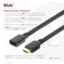 Club 3D Ultra High Speed HDMI Extension Cable 4K120Hz 8K60Hz 48Gbps M/F 1m - Cable - Digital/Display/Video