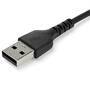 STARTECH.COM 1m USB 2.0 auf USB-C Kabel - Hochwertiges USB 2.0 Kabel - USB-Kabel - Schwarz - Aramidf